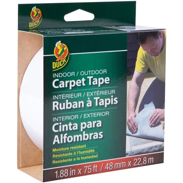 Carpet Tape, Indoor/Outdoor, White